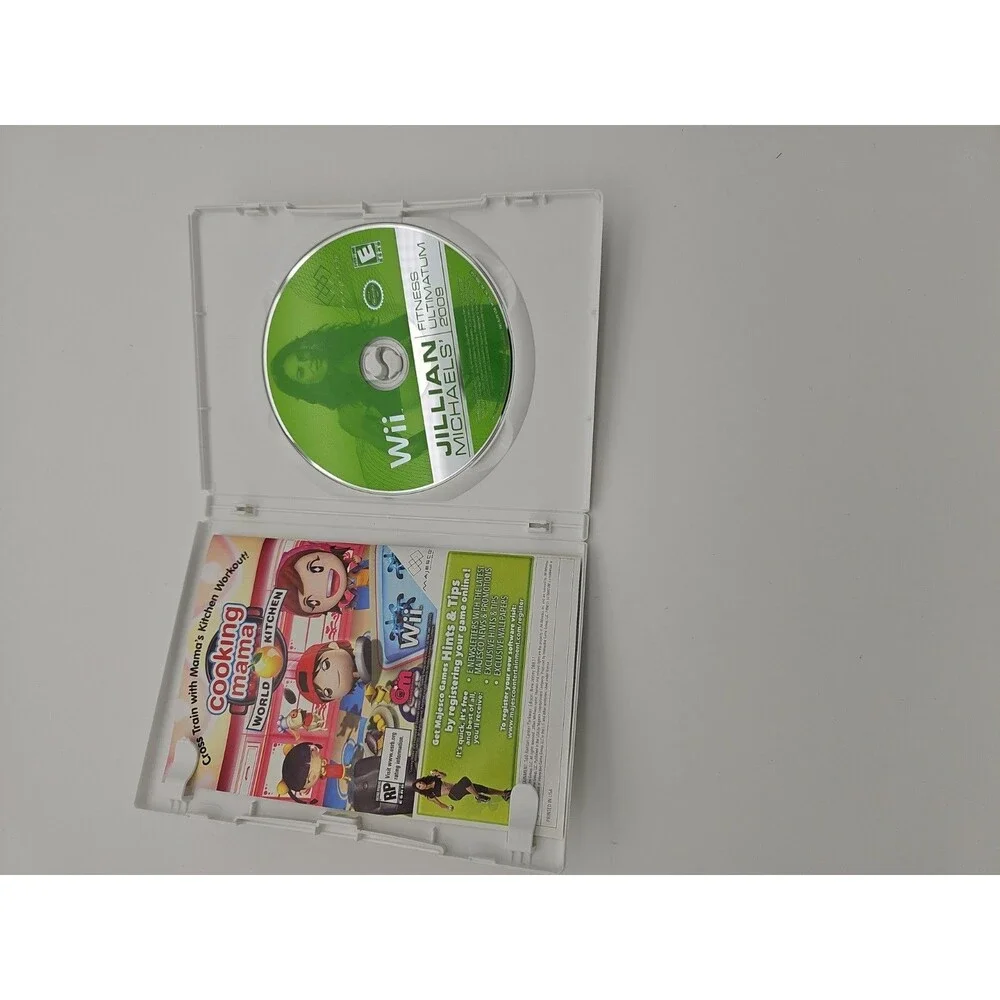 Jillian Michaels Fitness Ultimatum 2009 & Biggest Loser Challenge Wii Game Lot